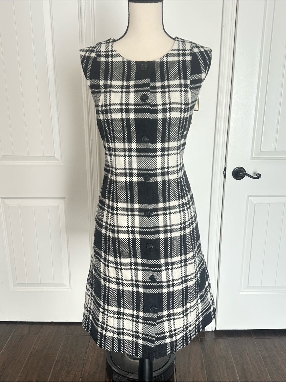 Pendleton Black and White Checkered Dress
